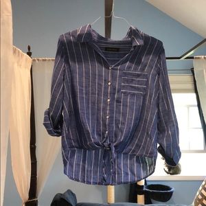 Ivanka Trump casual striped button down, XL